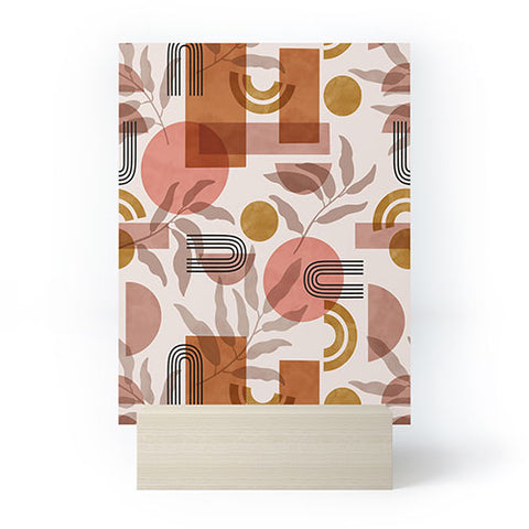 Marta Barragan Camarasa Modern geometric pattern Mini Art Print