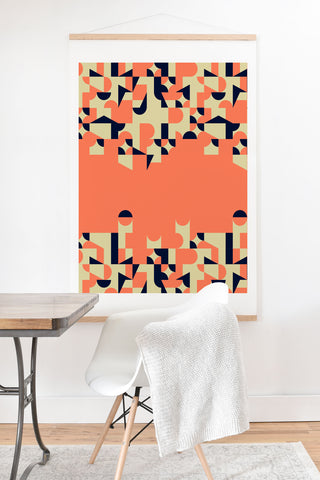 Marta Barragan Camarasa Modern geometric waterfall Art Print And Hanger