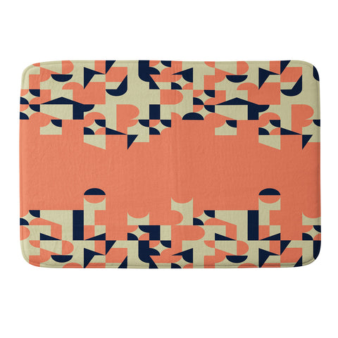 Marta Barragan Camarasa Modern geometric waterfall Memory Foam Bath Mat
