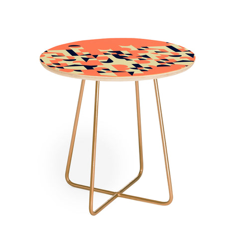 Marta Barragan Camarasa Modern geometric waterfall Round Side Table