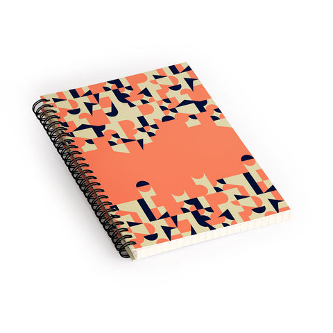 Marta Barragan Camarasa Modern geometric waterfall Spiral Notebook