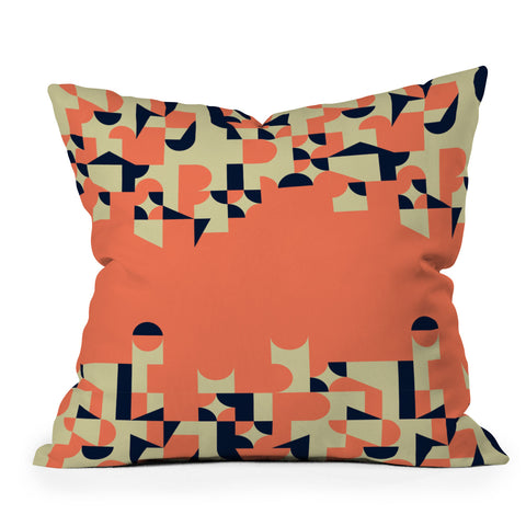 Marta Barragan Camarasa Modern geometric waterfall Throw Pillow