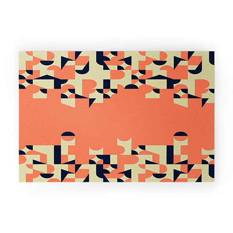 Marta Barragan Camarasa Modern geometric waterfall Welcome Mat