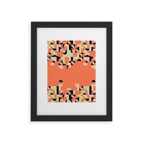 Marta Barragan Camarasa Modern geometric waterfall Framed Art Print