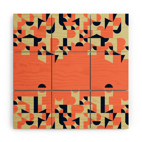 Marta Barragan Camarasa Modern geometric waterfall Wood Wall Mural