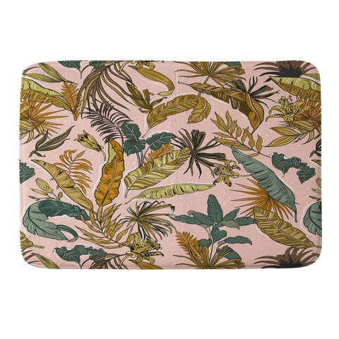 Marta Barragan Camarasa Modern jungle paradise Memory Foam Bath Mat