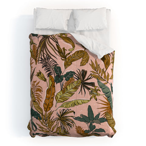 Marta Barragan Camarasa Modern jungle paradise Comforter