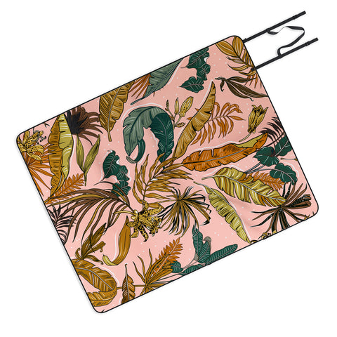 Marta Barragan Camarasa Modern jungle paradise Picnic Blanket