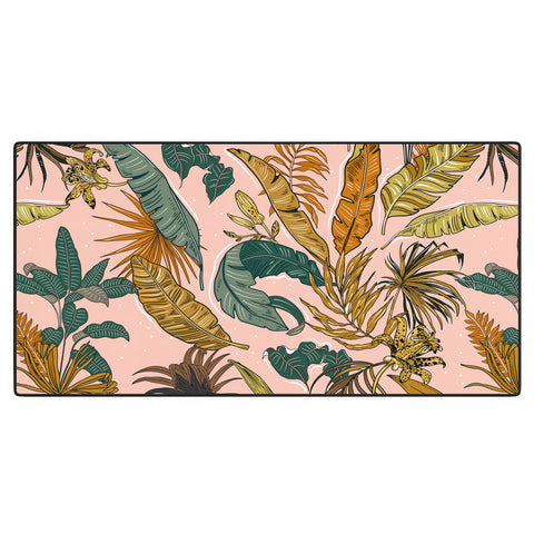 Marta Barragan Camarasa Modern jungle paradise Desk Mat