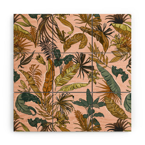 Marta Barragan Camarasa Modern jungle paradise Wood Wall Mural