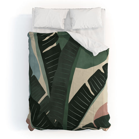 Marta Barragan Camarasa Modern jungle shapes Comforter