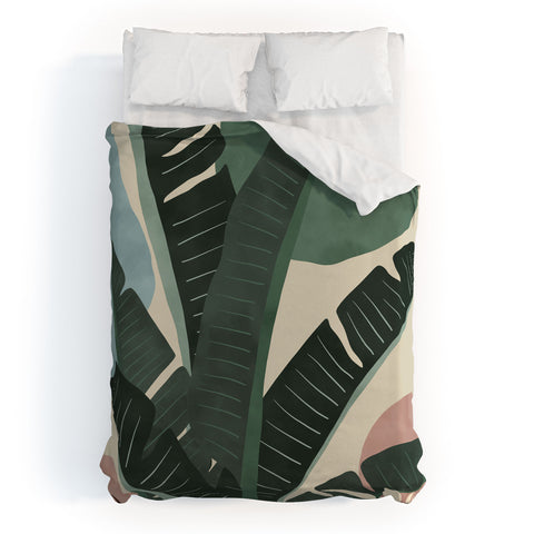 Marta Barragan Camarasa Modern jungle shapes Duvet Cover