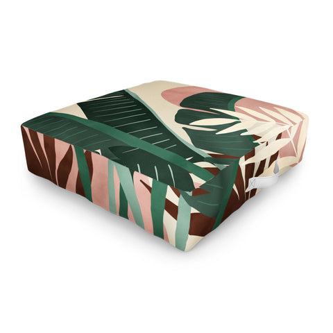 Marta Barragan Camarasa Modern jungle shapes Outdoor Floor Cushion
