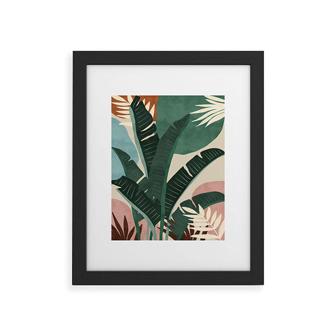 Marta Barragan Camarasa Modern jungle shapes Framed Art Print