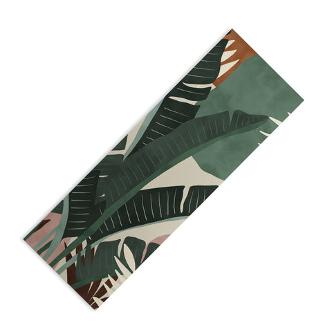 Marta Barragan Camarasa Modern jungle shapes Yoga Mat