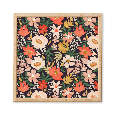 Marta Barragan Camarasa Modern meadow blooming Framed Wall Art