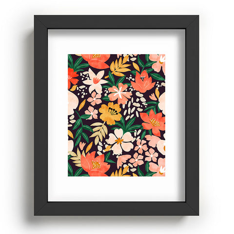 Marta Barragan Camarasa Modern meadow blooming Recessed Framing Rectangle