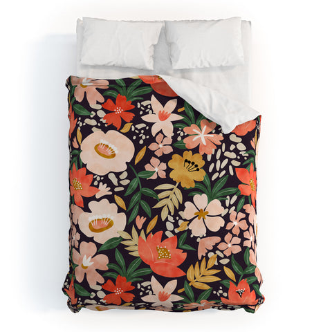 Marta Barragan Camarasa Modern meadow blooming Duvet Cover