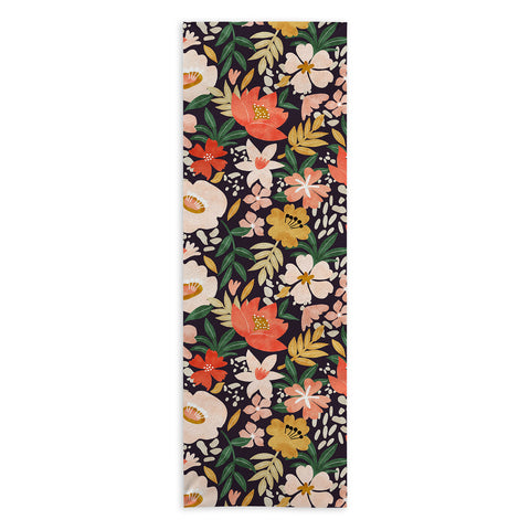 Marta Barragan Camarasa Modern meadow blooming Yoga Towel