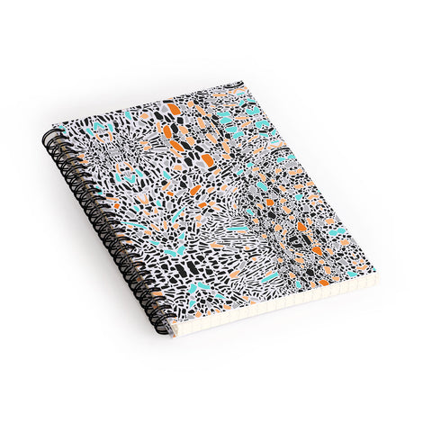Marta Barragan Camarasa Modern mosaic terrazzo Spiral Notebook