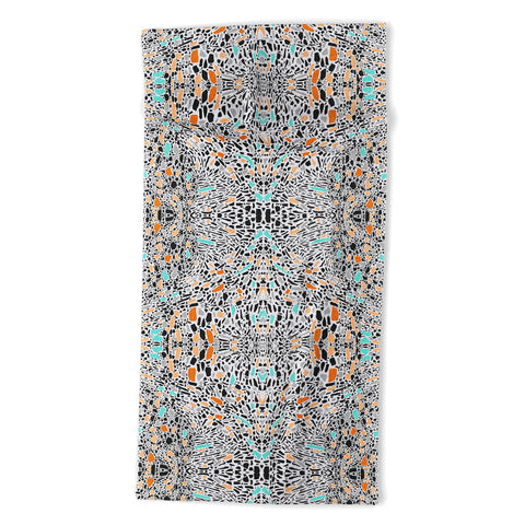 Marta Barragan Camarasa Modern mosaic terrazzo Beach Towel