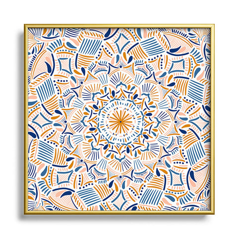 Marta Barragan Camarasa Modern nomad 01 Square Metal Framed Art Print