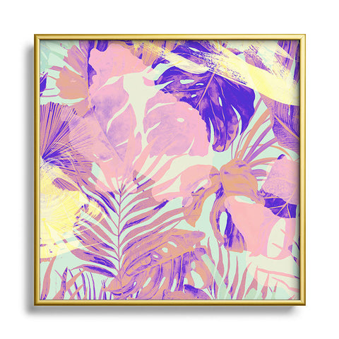 Marta Barragan Camarasa Modern paint abstract jungle Metal Square Framed Art Print