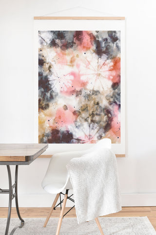 Marta Barragan Camarasa Modern pastel tie dye Art Print And Hanger