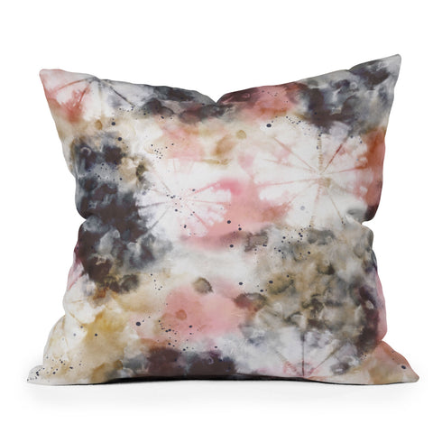 Marta Barragan Camarasa Modern pastel tie dye Throw Pillow