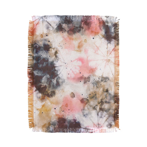 Marta Barragan Camarasa Modern pastel tie dye Throw Blanket