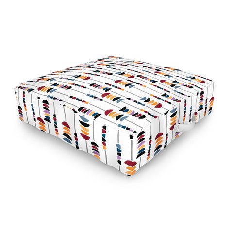 Marta Barragan Camarasa Modern pattern shapes 2B Outdoor Floor Cushion