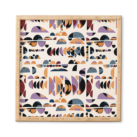 Marta Barragan Camarasa Modern pattern shapes in forms Framed Wall Art