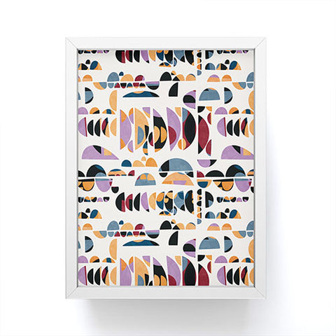 Marta Barragan Camarasa Modern pattern shapes in forms Framed Mini Art Print
