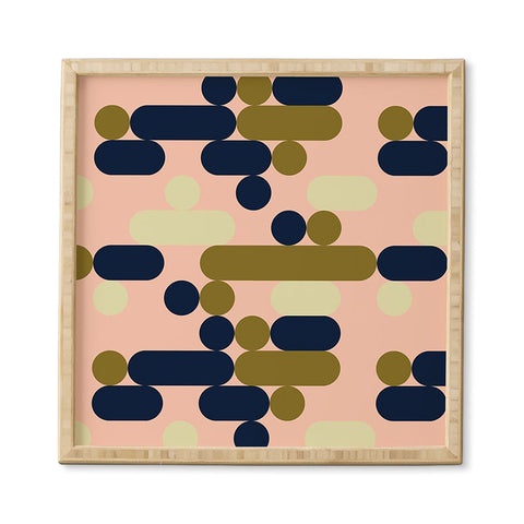 Marta Barragan Camarasa Modern pink geometry Framed Wall Art