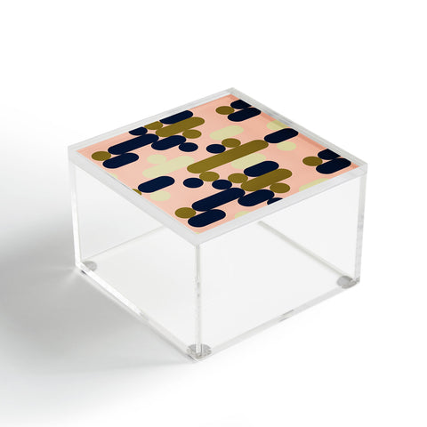 Marta Barragan Camarasa Modern pink geometry Acrylic Box