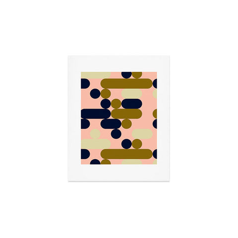 Marta Barragan Camarasa Modern pink geometry Art Print