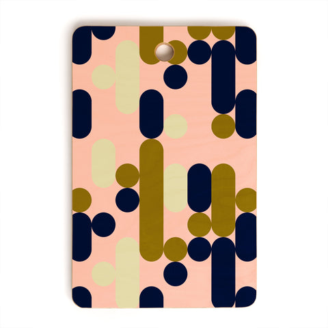 Marta Barragan Camarasa Modern pink geometry Cutting Board Rectangle