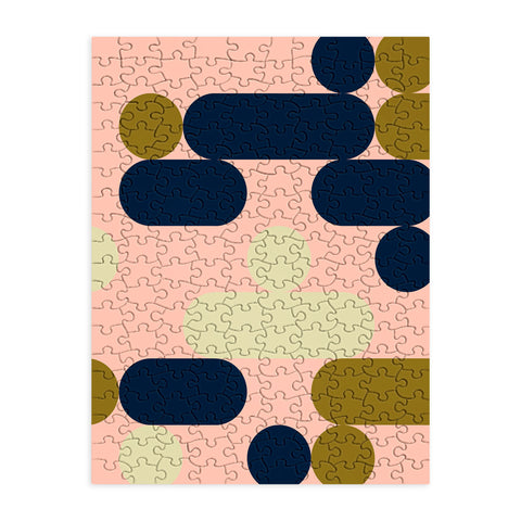 Marta Barragan Camarasa Modern pink geometry Puzzle