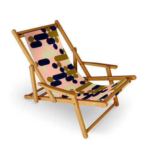 Marta Barragan Camarasa Modern pink geometry Sling Chair
