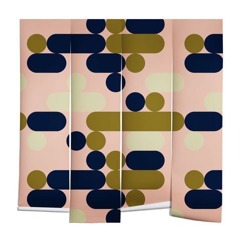Marta Barragan Camarasa Modern pink geometry Wall Mural