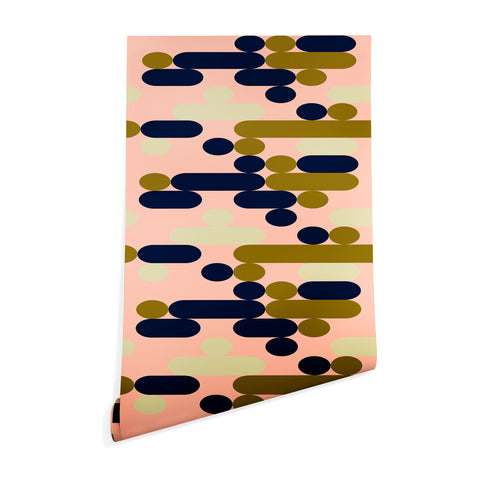 Marta Barragan Camarasa Modern pink geometry Wallpaper