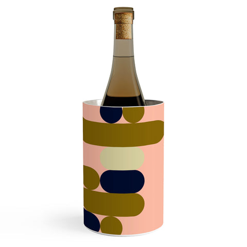 Marta Barragan Camarasa Modern pink geometry Wine Chiller