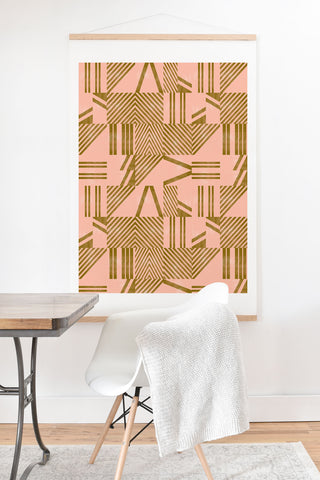 Marta Barragan Camarasa Modern pink tile Art Print And Hanger