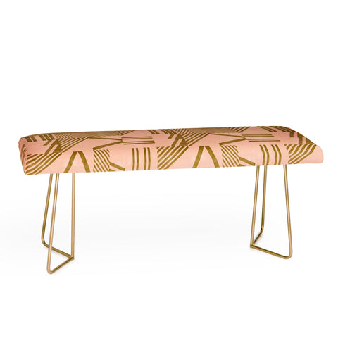 Marta Barragan Camarasa Modern pink tile Bench