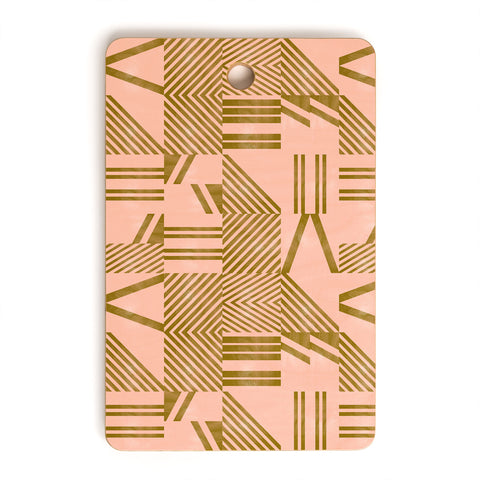 Marta Barragan Camarasa Modern pink tile Cutting Board Rectangle