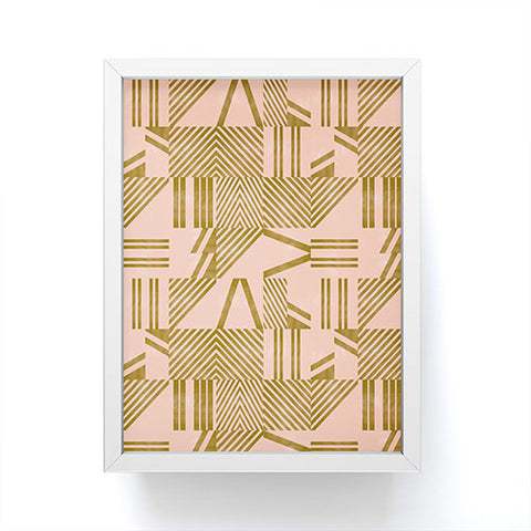 Marta Barragan Camarasa Modern pink tile Framed Mini Art Print