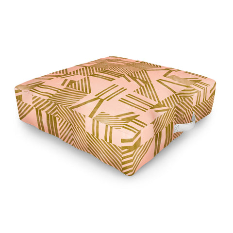 Marta Barragan Camarasa Modern pink tile Outdoor Floor Cushion