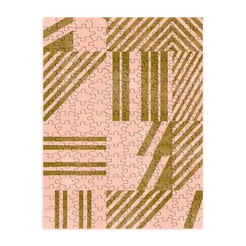 Marta Barragan Camarasa Modern pink tile Puzzle