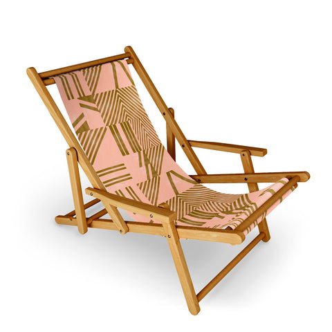 Marta Barragan Camarasa Modern pink tile Sling Chair