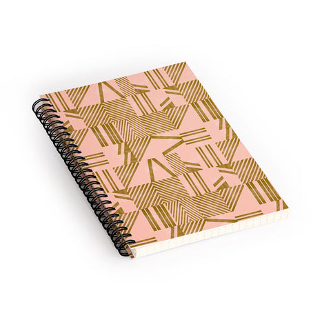 Marta Barragan Camarasa Modern pink tile Spiral Notebook